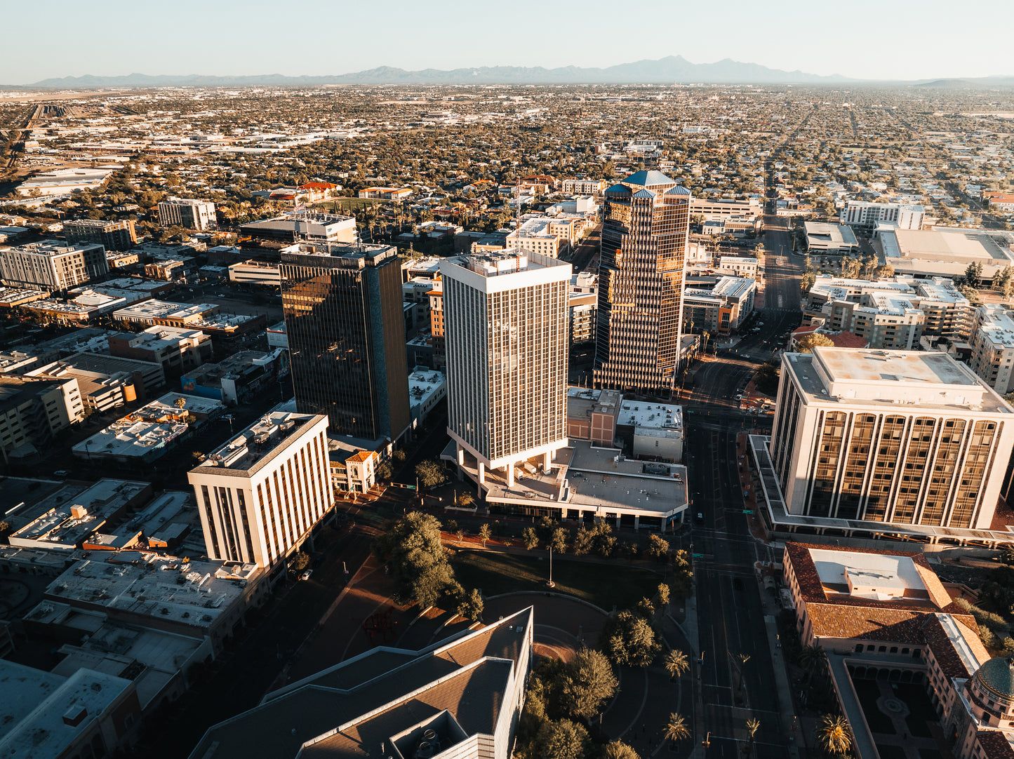 Downtown Tucson 6 Thin Framed Canvas