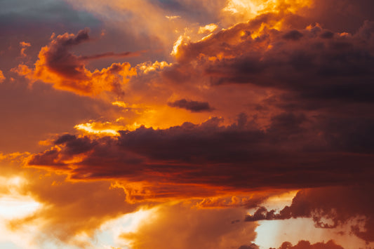 Monsoon Clouds Framed Canvas