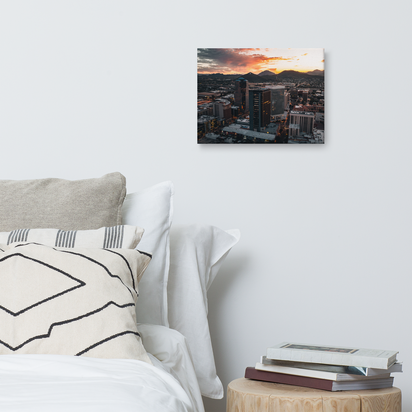 Downtown 4 Framed Canvas
