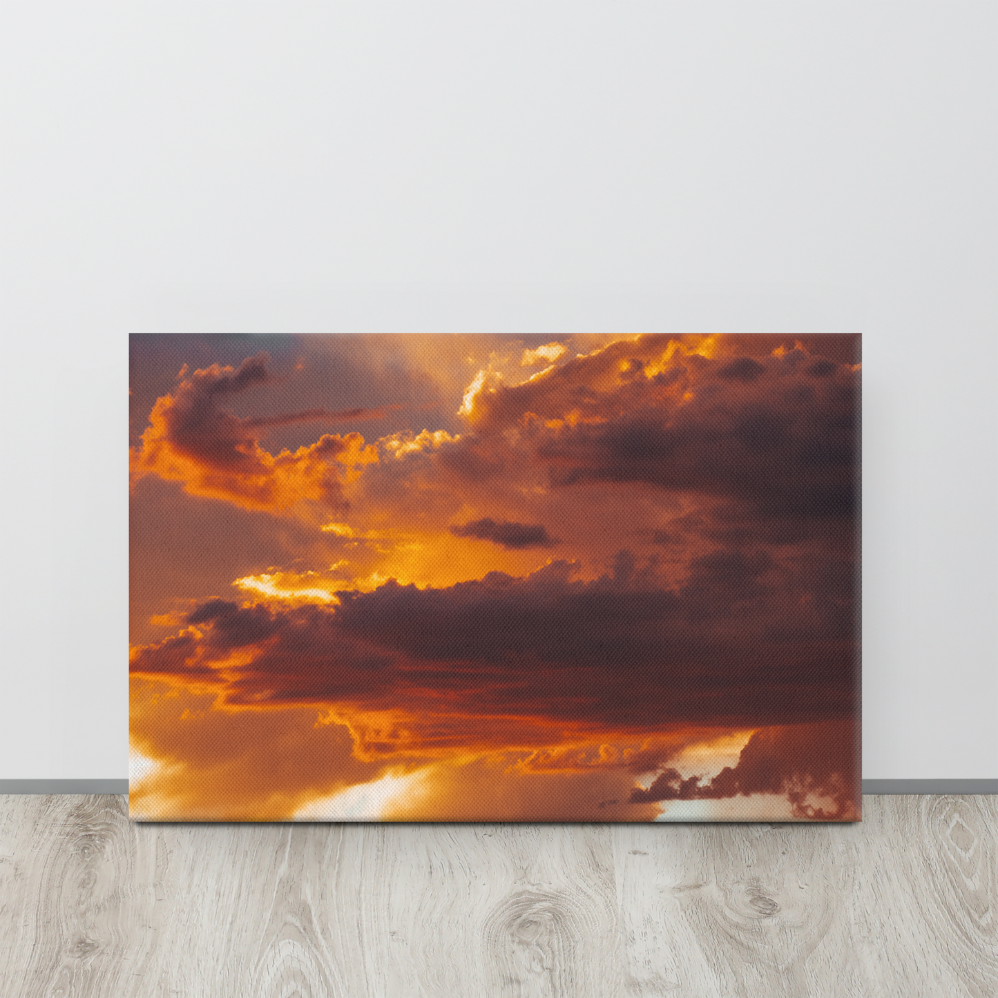 Monsoon Clouds Framed Canvas