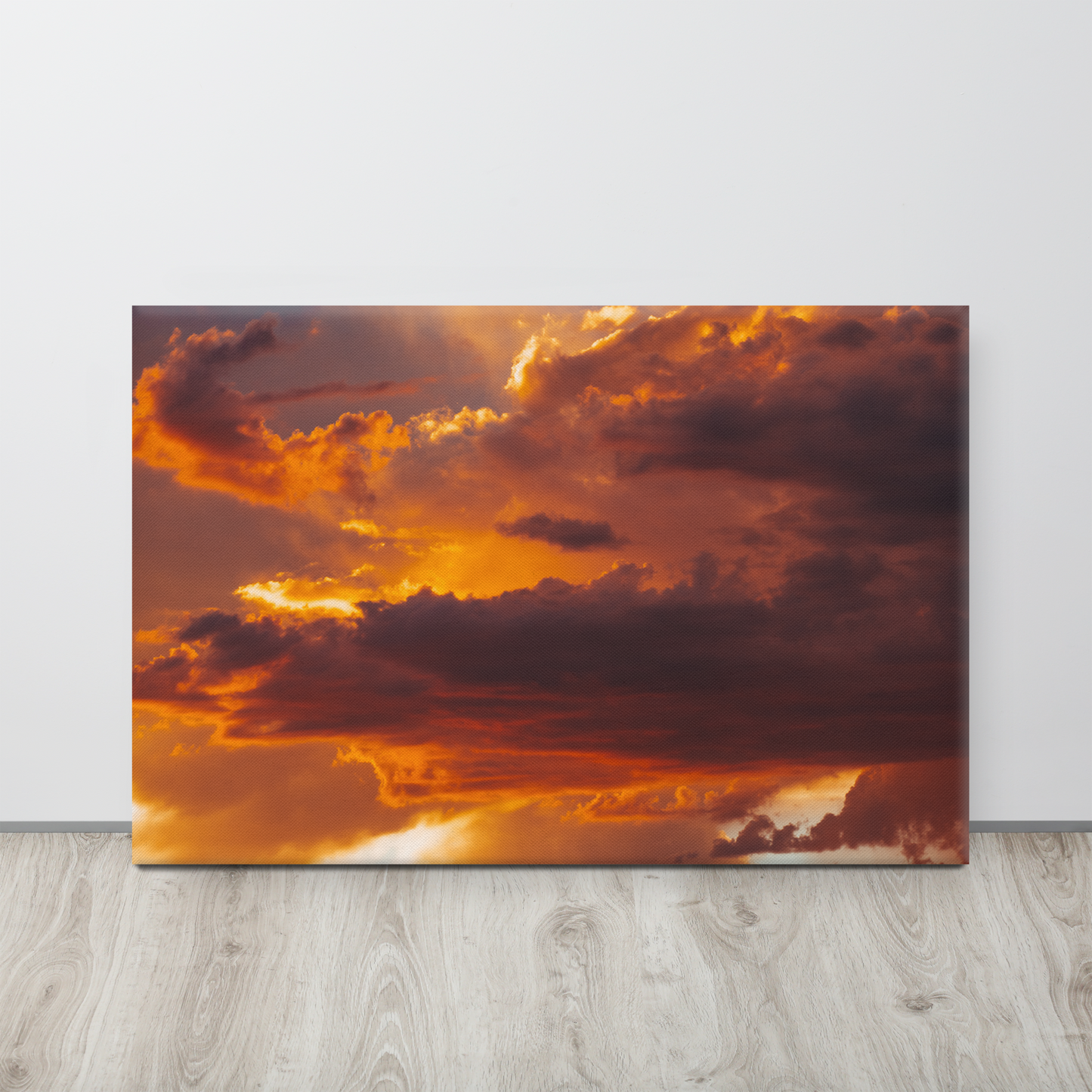 Monsoon Clouds Framed Canvas