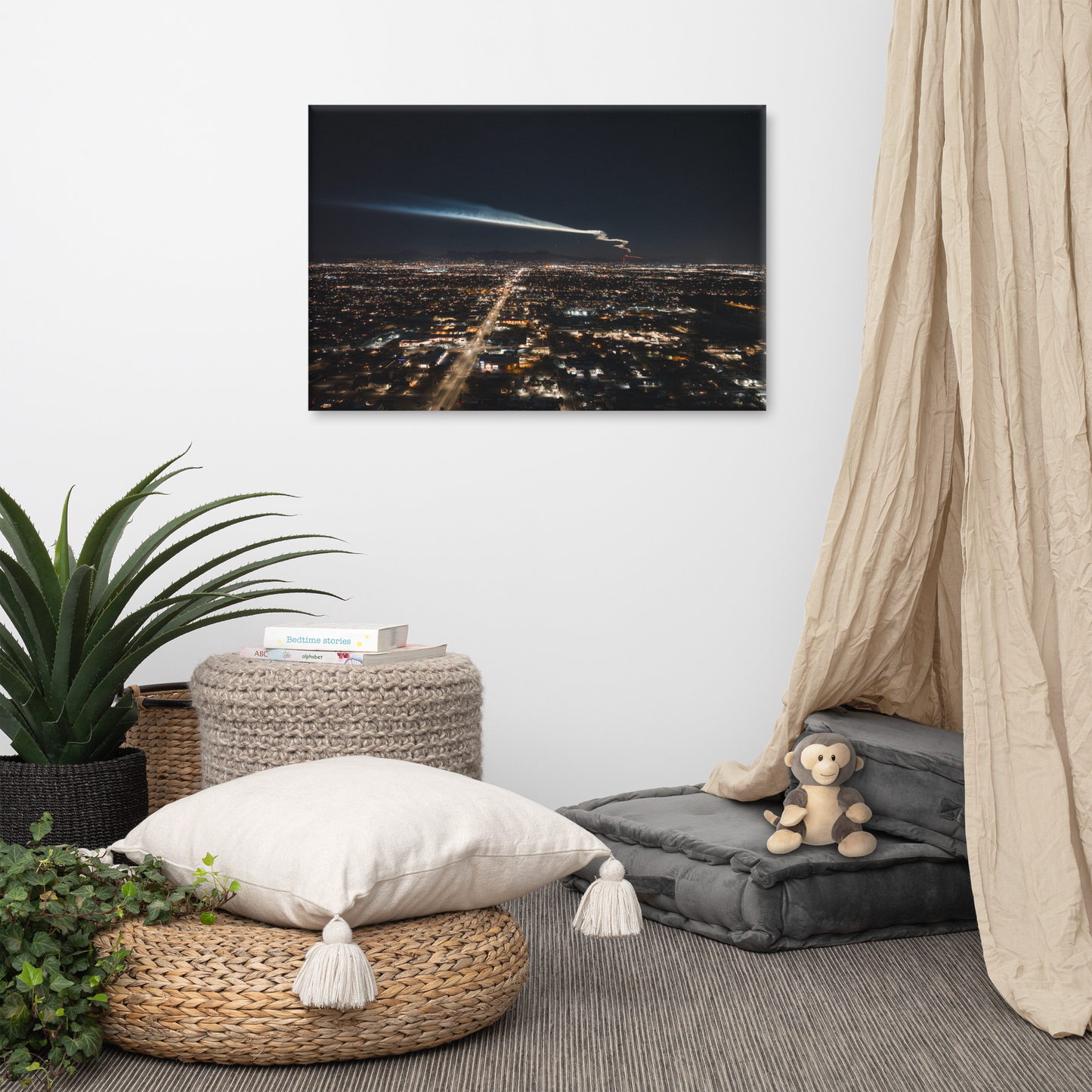 Space X Launch Tucson Framed Canvas