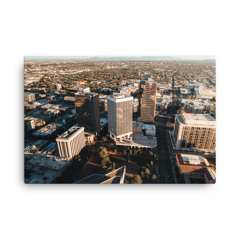 Downtown Tucson 6 Thin Framed Canvas