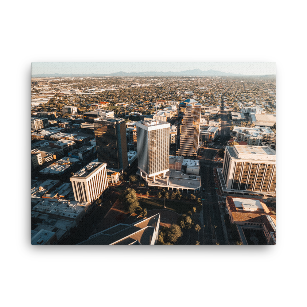Downtown Tucson 6 Thin Framed Canvas
