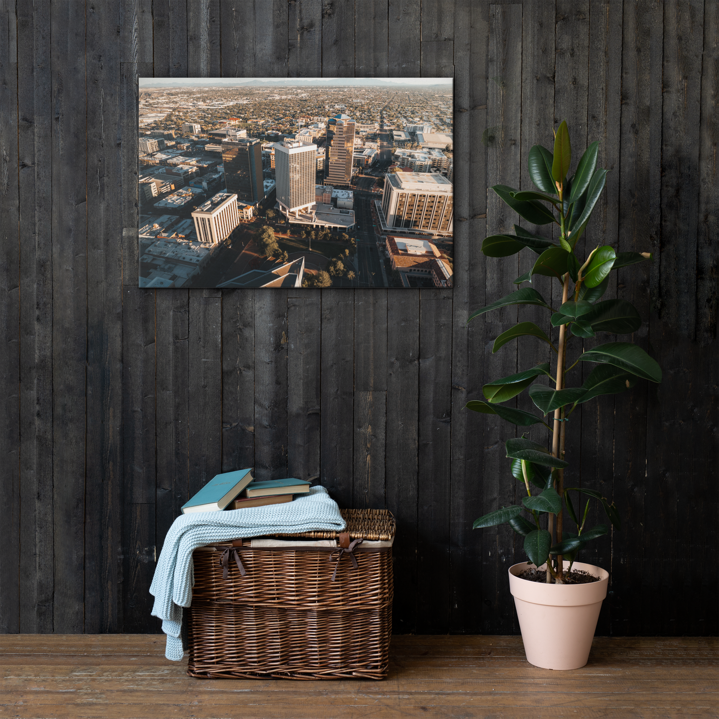 Downtown Tucson 6 Thin Framed Canvas