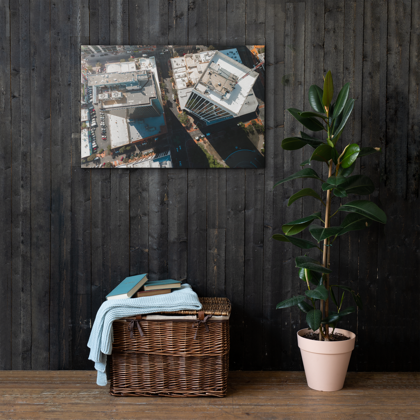 Downtown Tucson 8 Thin Framed Canvas