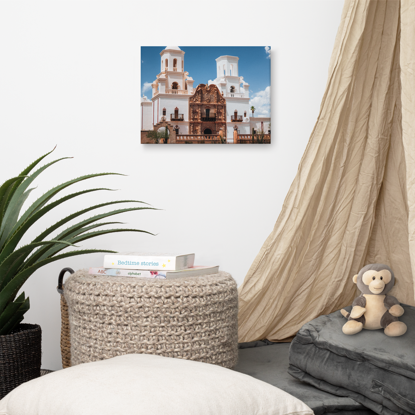San Xavier Mission Framed Canvas