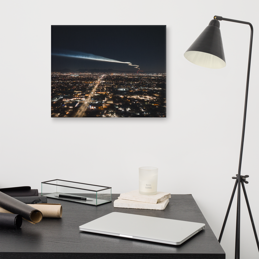 Space X Launch Tucson Framed Canvas