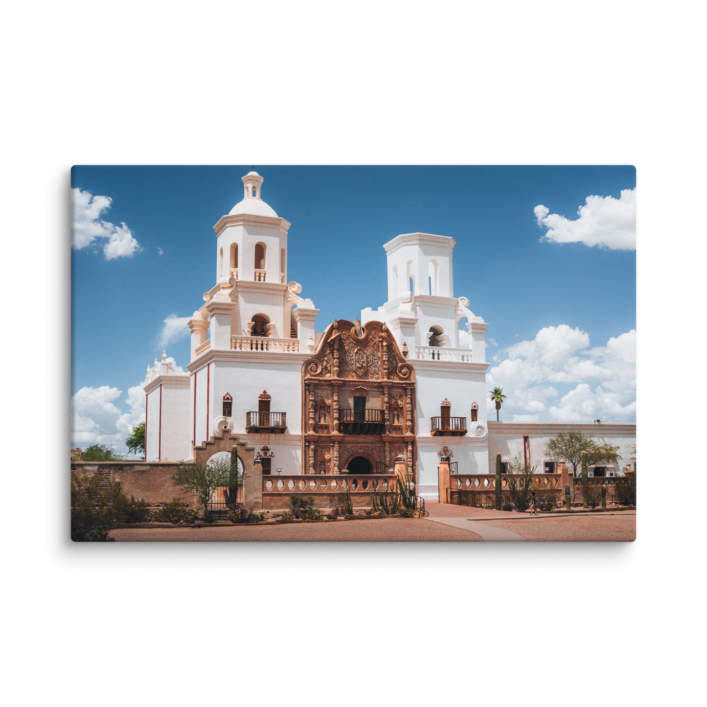 San Xavier Mission Framed Canvas