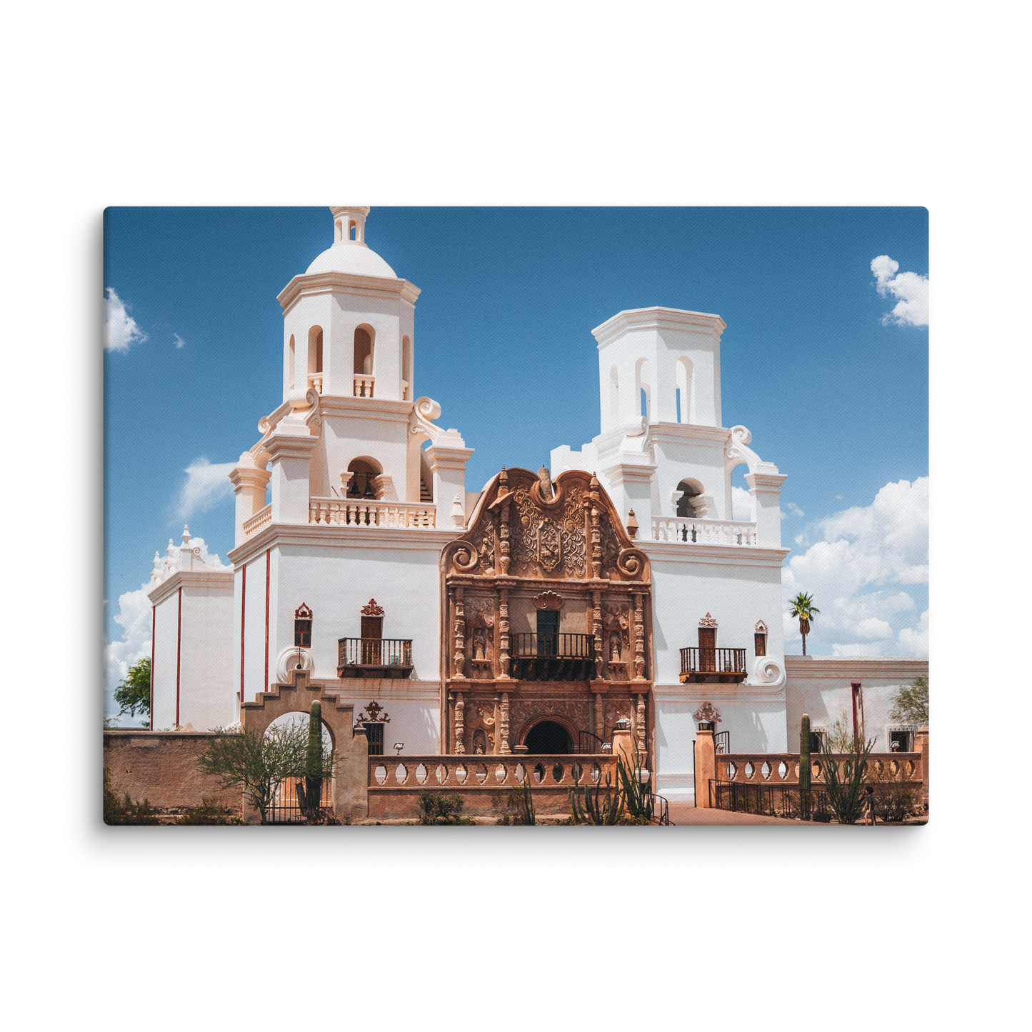 San Xavier Mission Framed Canvas
