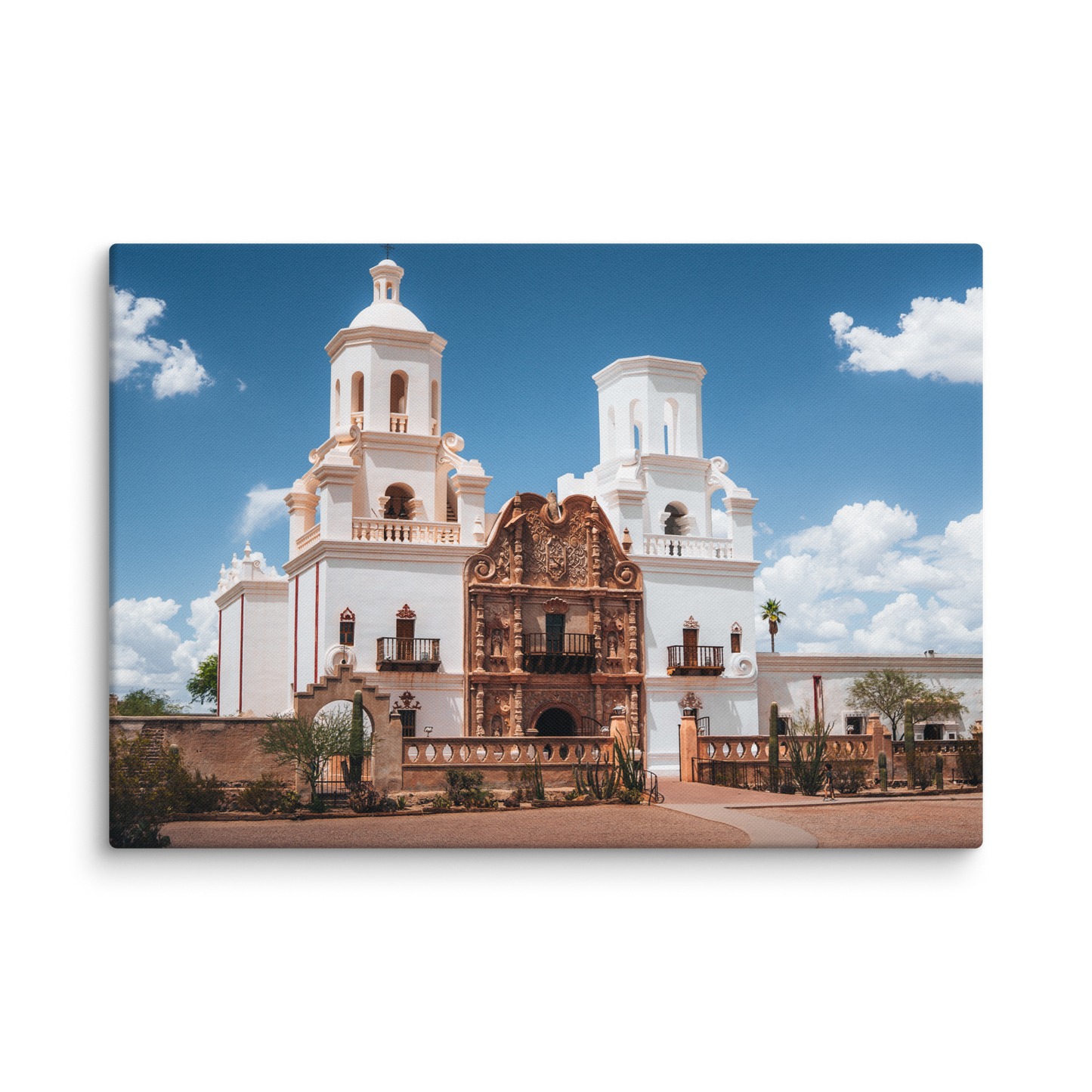 San Xavier Mission Framed Canvas