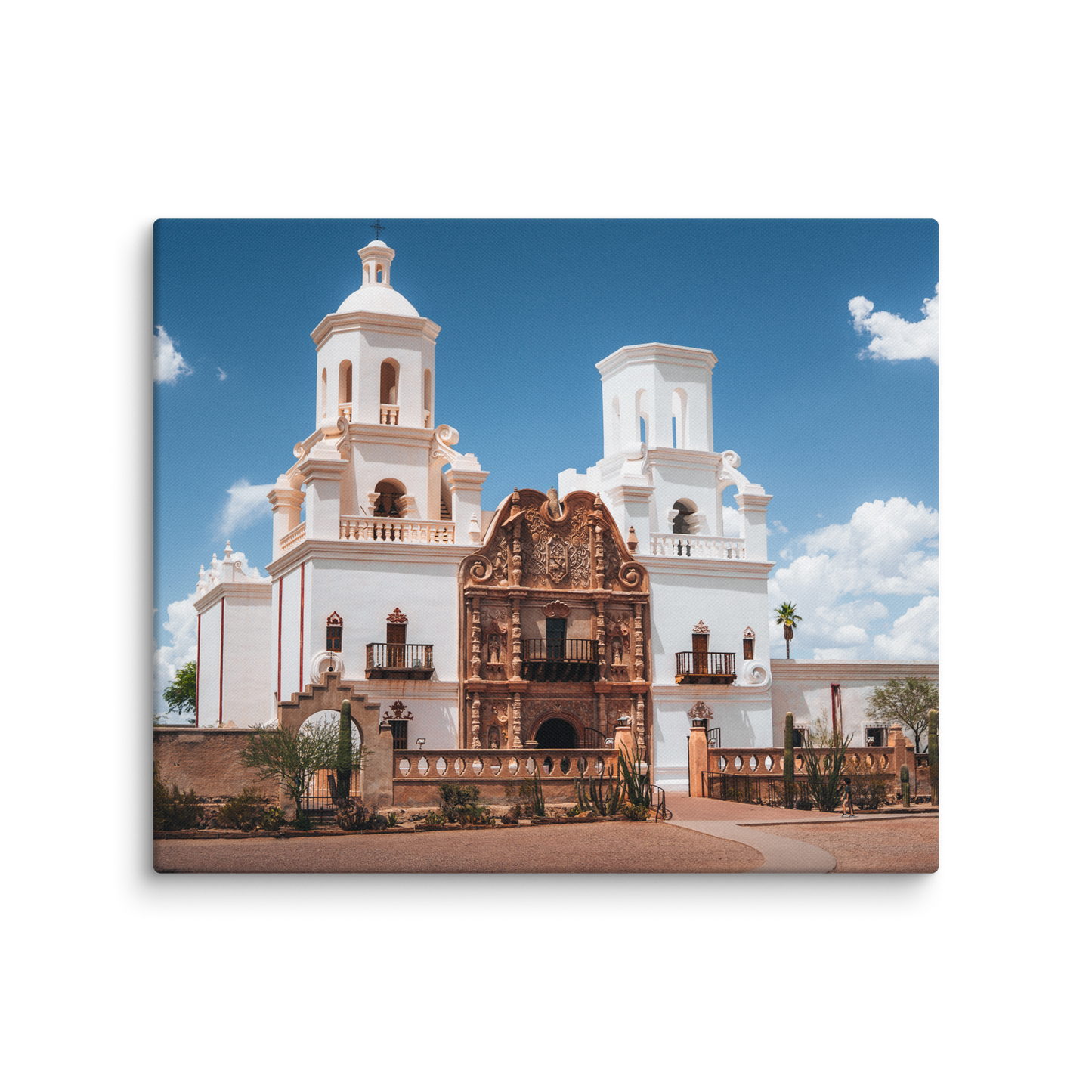 San Xavier Mission Framed Canvas