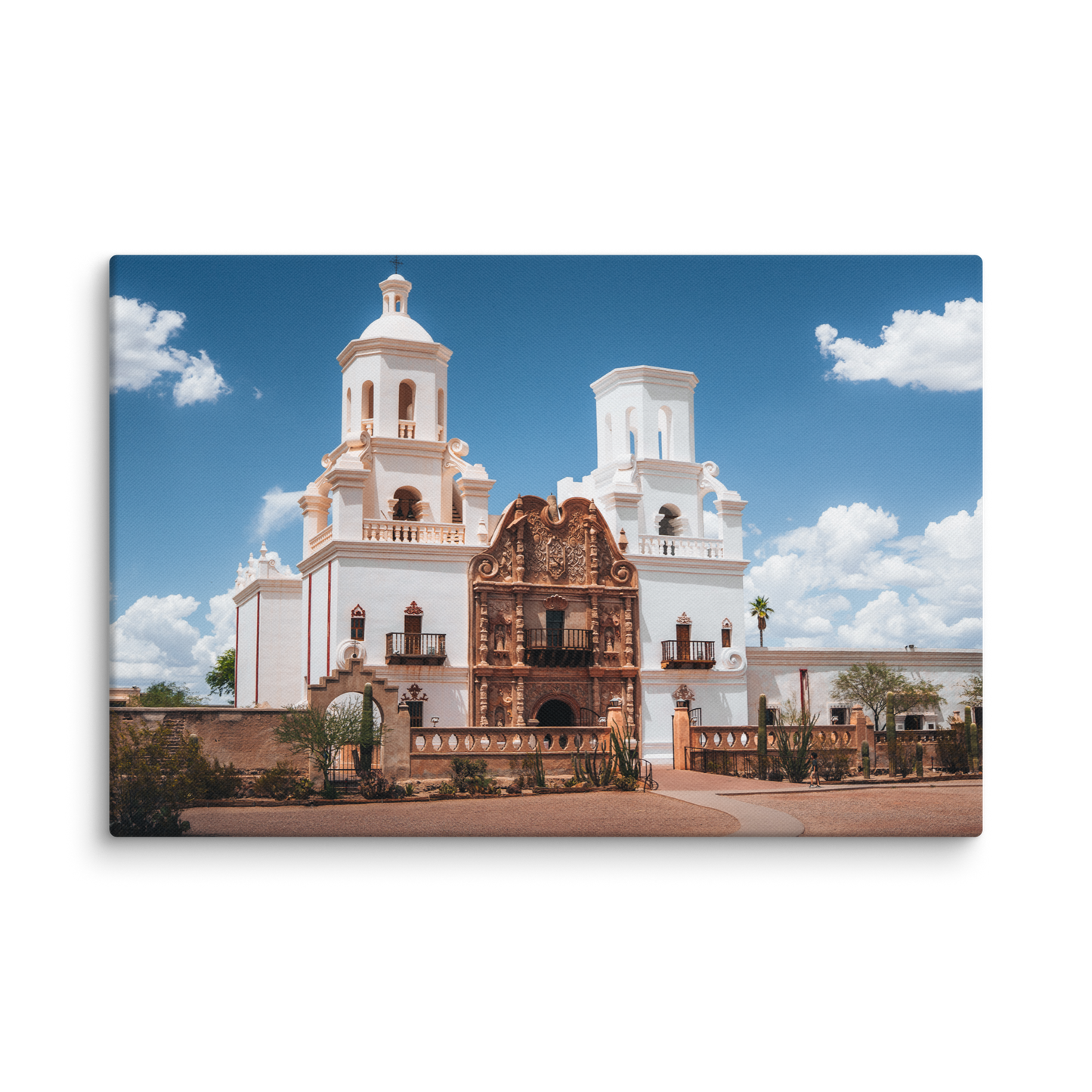 San Xavier Mission Framed Canvas