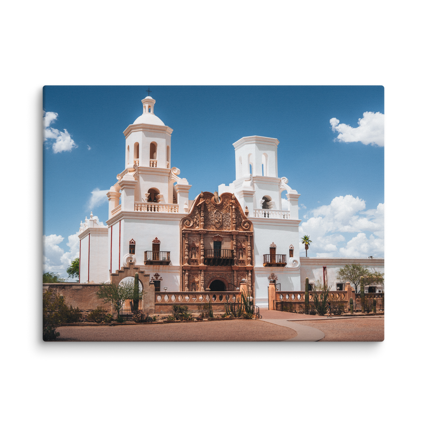 San Xavier Mission Framed Canvas