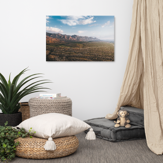 Catalina Mountains Framed Canvas