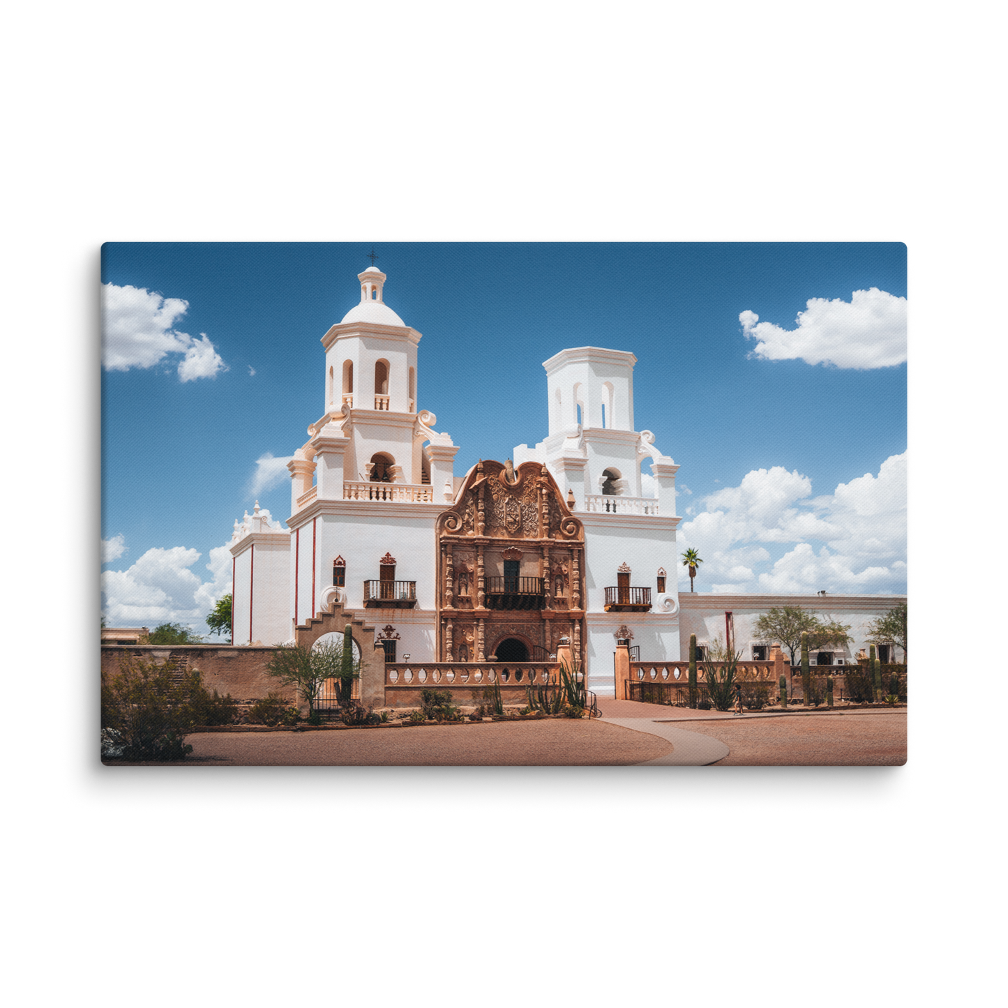 San Xavier Mission Framed Canvas