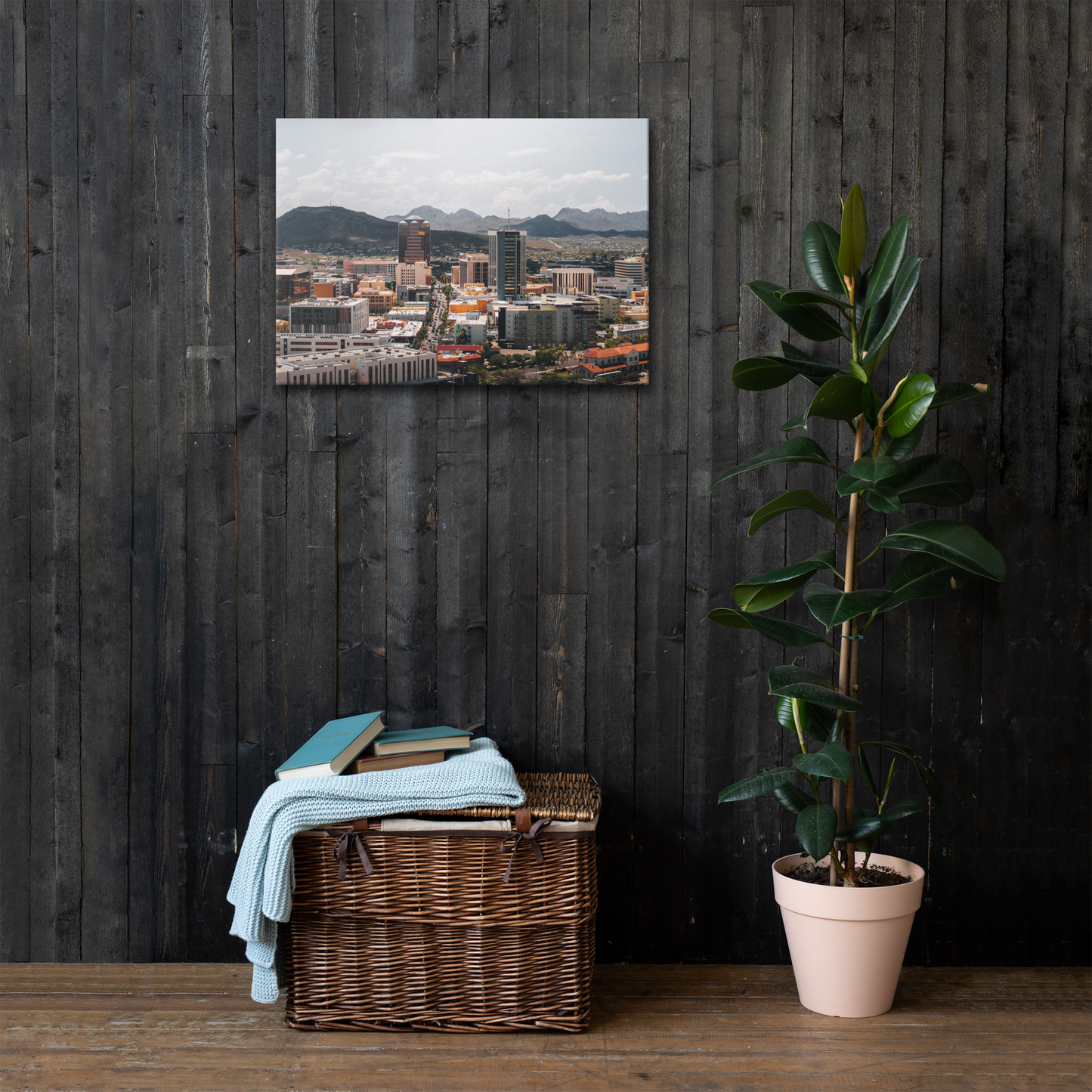 Downtown 5 Thin Framed Canvas