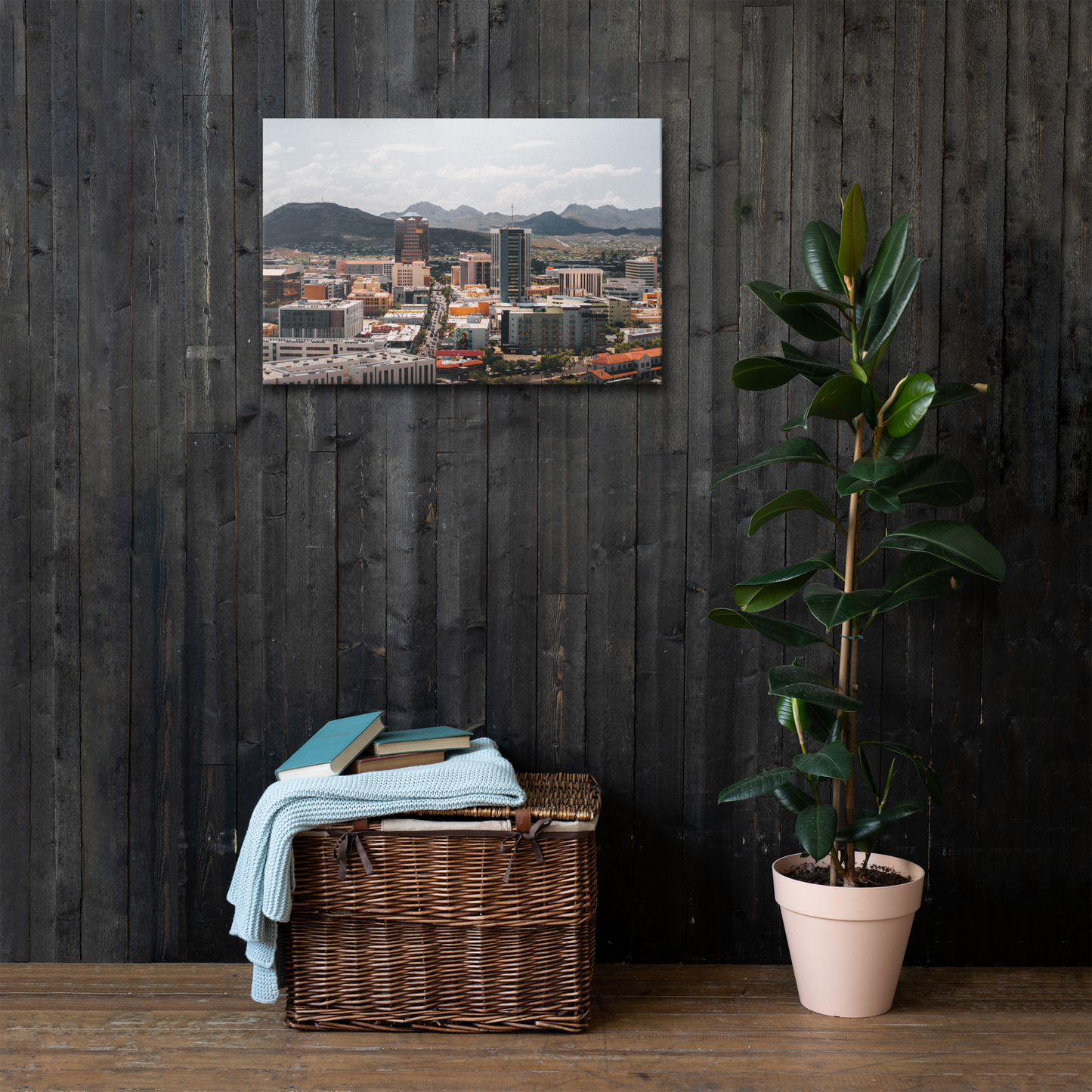 Downtown 5 Thin Framed Canvas