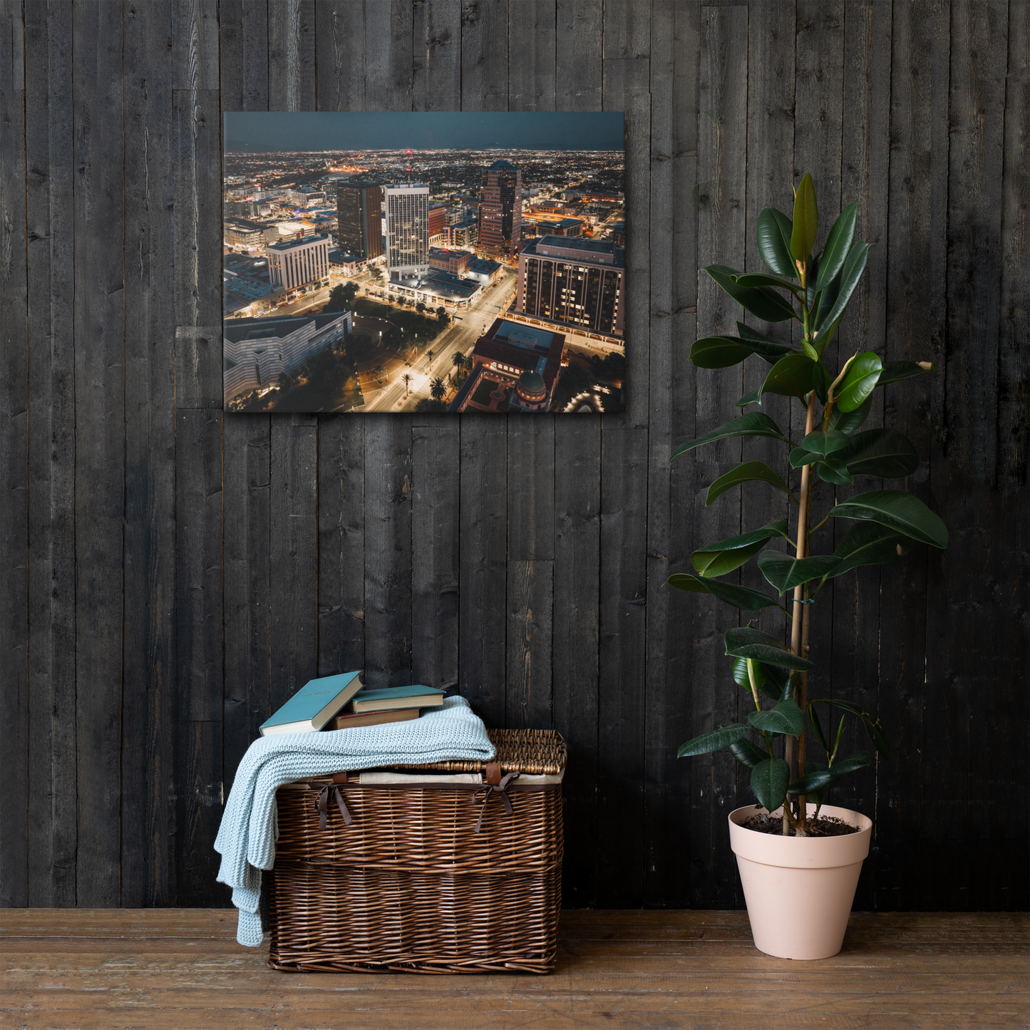 Downtown 3 Thin Framed Canvas