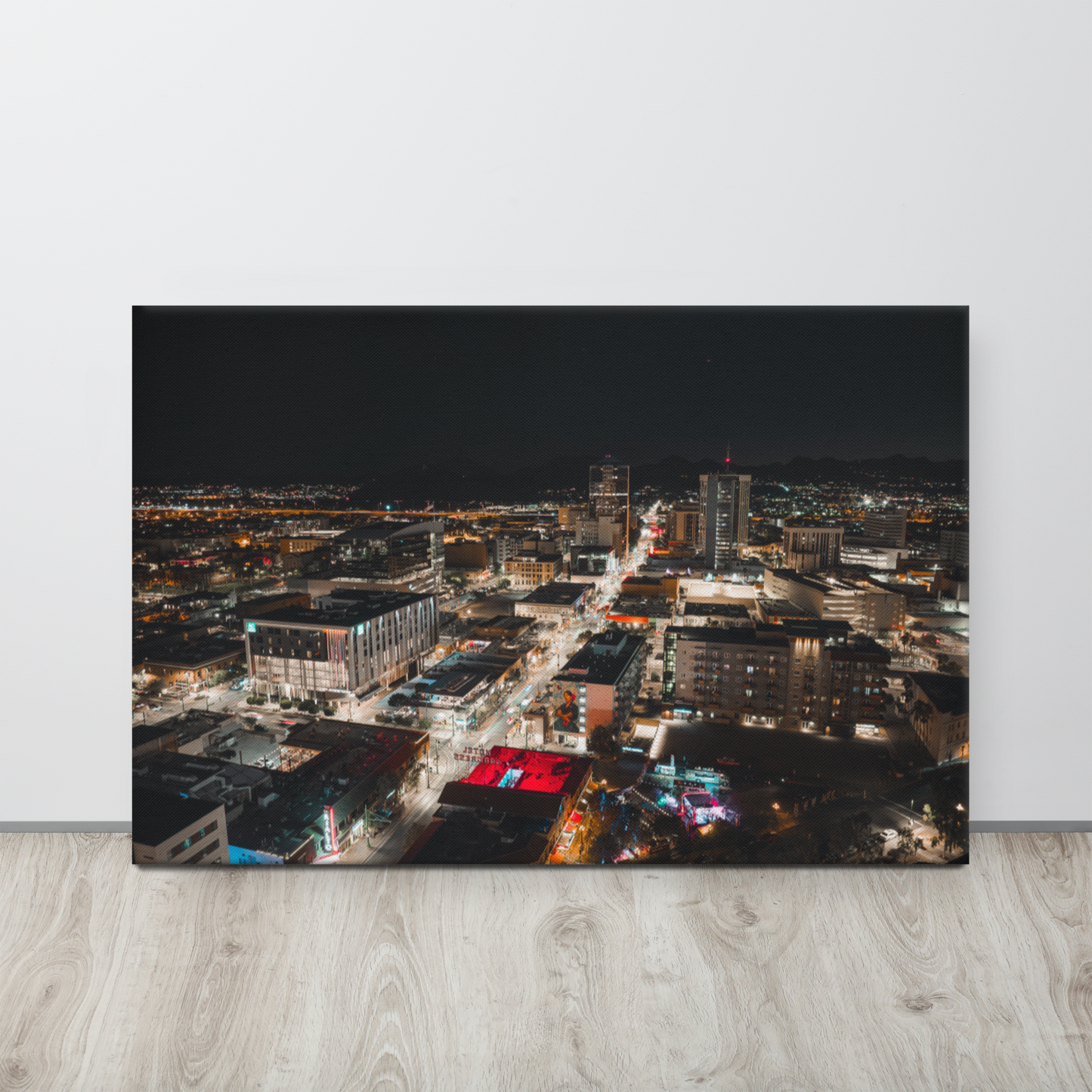 Downtown Tucson 2 Thin Framed Canvas